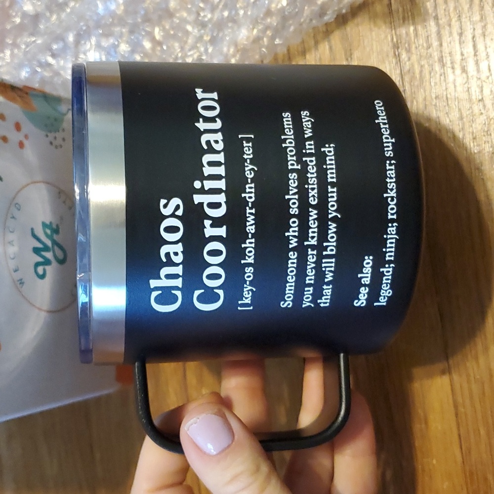 5 For $40 NIB "Chaos Coordinator" stainless steel insulated cup